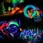 Lysande fluorescerande bollar för nattunderhållning, perfekta för fester, festivaler och utomhusevenemang. Skapa en färgglad och dynamisk atmosfär med dessa ljusaccessoarer.