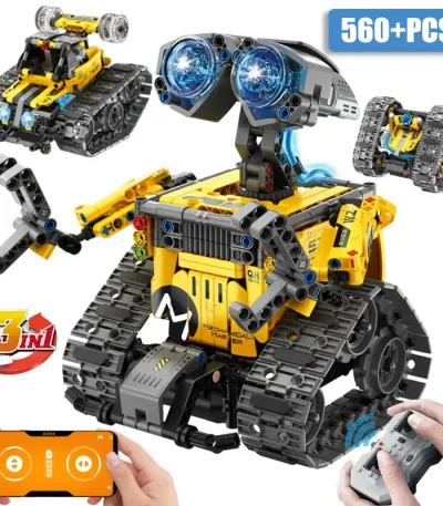 Programmerbar utbildningsrobot med kameror och larvfötter, perfekt för att stimulera vetenskapligt och teknologiskt lärande hos barn och ungdomar.