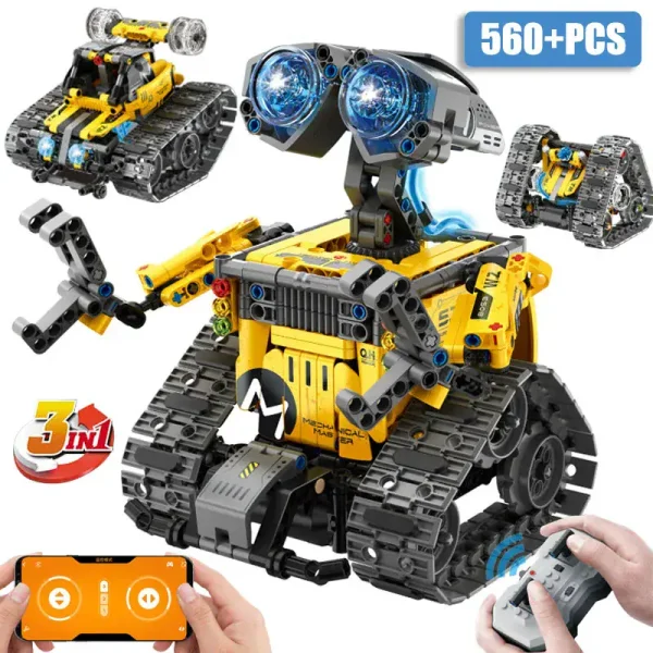 Programmerbar utbildningsrobot med kameror och larvfötter, perfekt för att stimulera vetenskapligt och teknologiskt lärande hos barn och ungdomar.