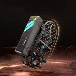 Kompakt bärbar fläkt med futuristisk design, idealisk för vetenskapsentusiaster och innovativa föremål, perfekt för vetenskaplig eller teknologisk dekoration.