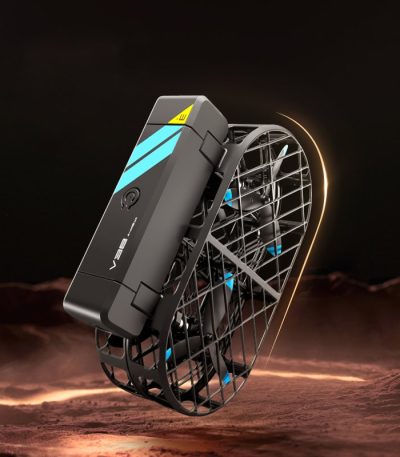 Kompakt bärbar fläkt med futuristisk design, idealisk för vetenskapsentusiaster och innovativa föremål, perfekt för vetenskaplig eller teknologisk dekoration.
