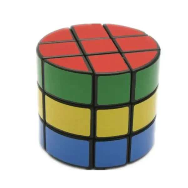 Flerfärgad Rubik-kub, perfekt för kontors- eller vetenskapsinredning, som kombinerar nöje och logiskt tänkande.
