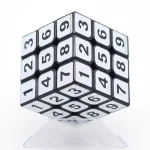 3x3 Rubik-kub med siffror, utbildnings- och dekorationspussel, perfekt för att stimulera logik och koncentration.