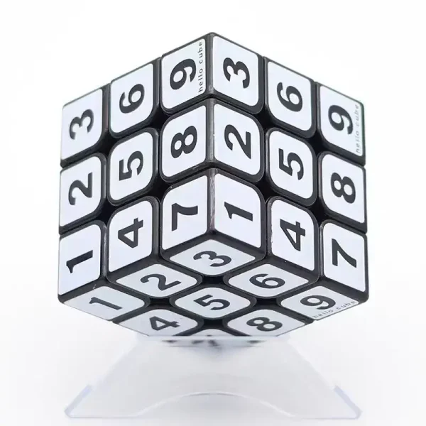 3x3 Rubik-kub med siffror, utbildnings- och dekorationspussel, perfekt för att stimulera logik och koncentration.