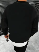 Unisex svart fleece, idealisk för inredning eller som sportplagg, med en enkel och modern design. Perfekt för en avslappnad look eller för att lägga till en vetenskaplig touch till din stil.