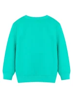 Turkos unisex sweatshirt, bekväm och trendig, perfekt för en avslappnad eller vetenskaplig look, idealisk för butiken och vetenskapsdekoration.