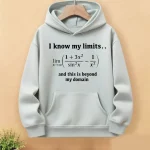 Bildtext: Hoodie med matematikformel.