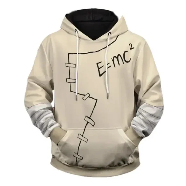 Plagg med den berömda ekvationen E=mc² illustrerad, symbol för fysik och vetenskap.
