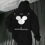 Vattenmolekyl - Hoodie med molekylär diagram.