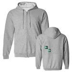 Zippad hoodie inspirerad av Breaking Bad, idealisk för fans av serien. Bekväm och stilren, perfekt för en avslappnad look eller för att visa din passion för vetenskap.