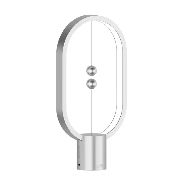 Dyson Pure Cool skrivbordslampa med modern design och inbyggd luftreningsteknik. Perfekt för ett arbetsutrymme eller elegant vetenskaplig dekoration.