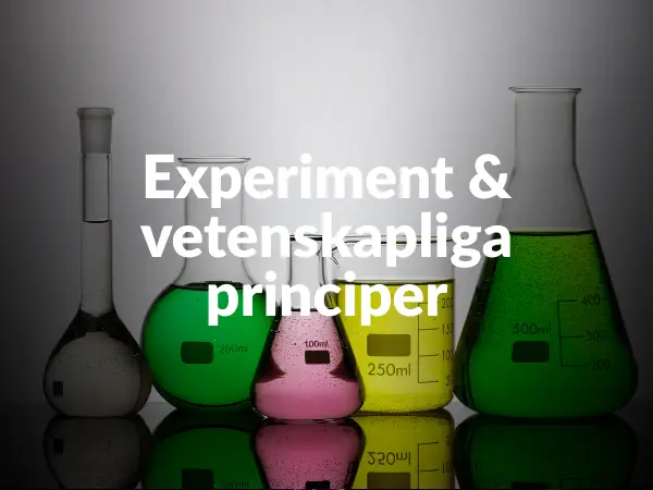 Experiment & vetenskapliga principer